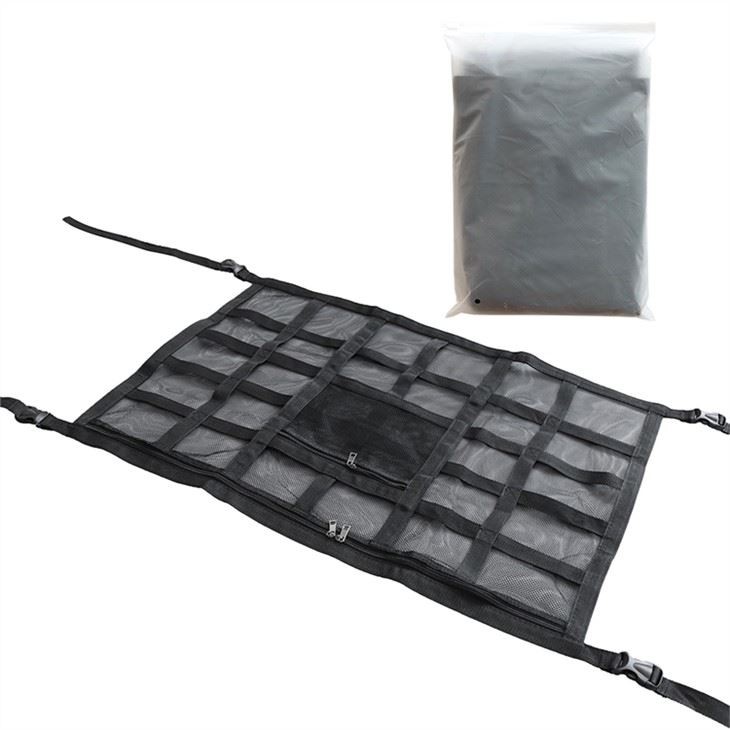 Reinforced Mesh Roof Storage Organizer Truck Suv Travel Camping Interior Accessories