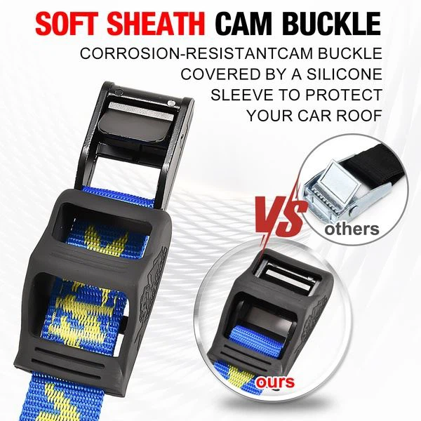 Uv-Resistance Cam Buckle Tie Down Strap For Kayak